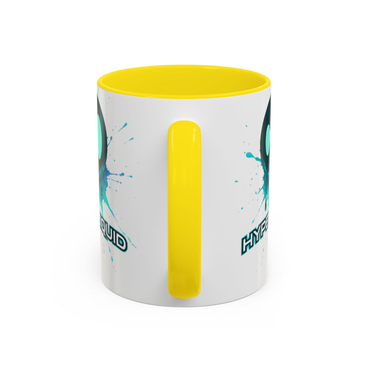 HYPE Drip White Accent Mug by cypherpunkgear.com