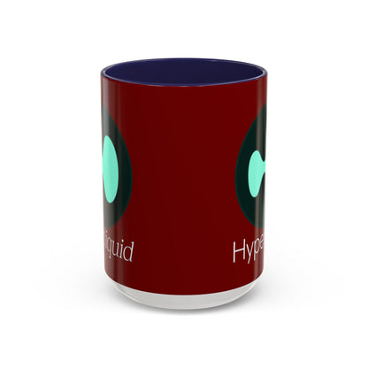Hyperliquid White font Red Accent Mug by cypherpunkgear.com