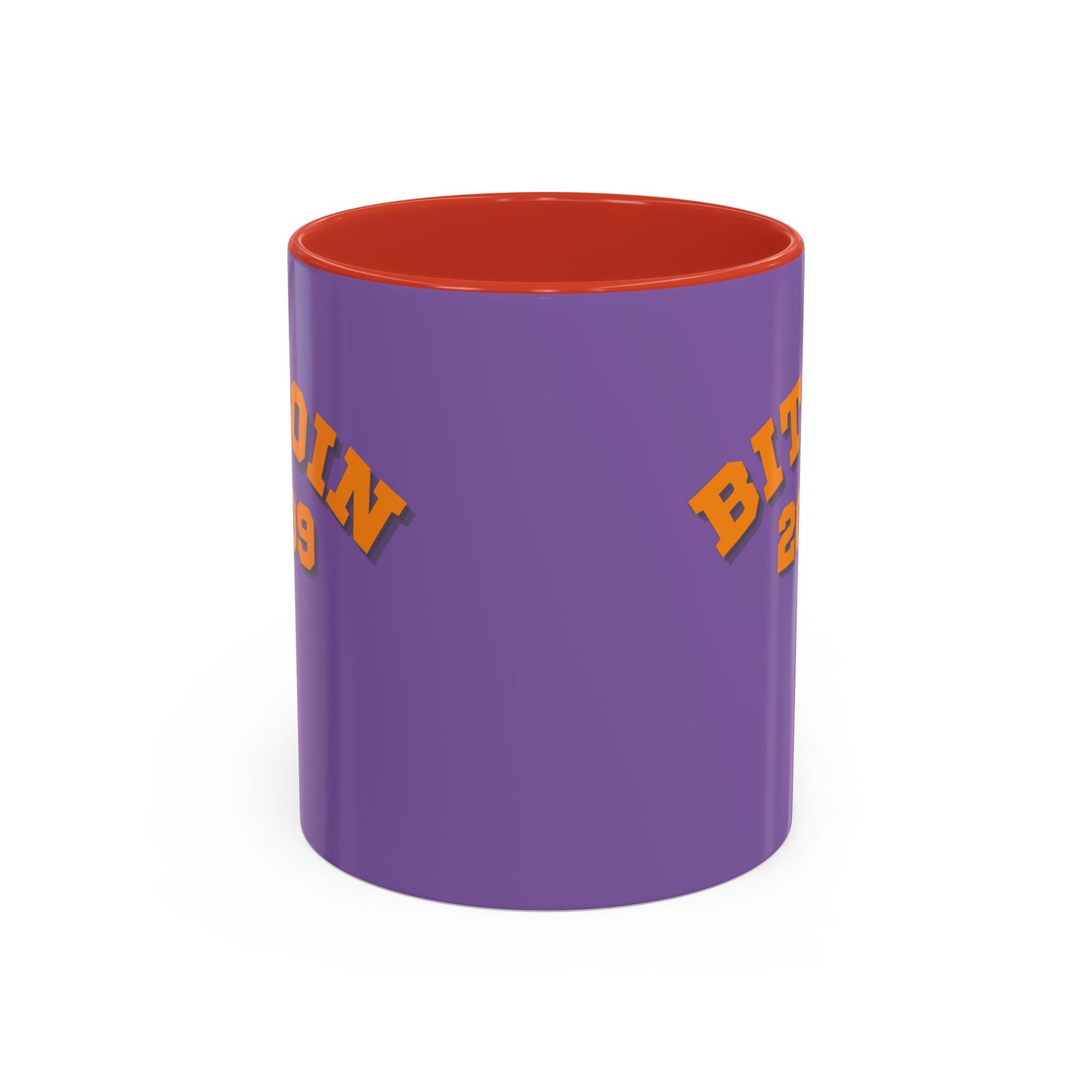 Bitcoin 2009 Light Purple Accent Mug by cypherpunkgear.com