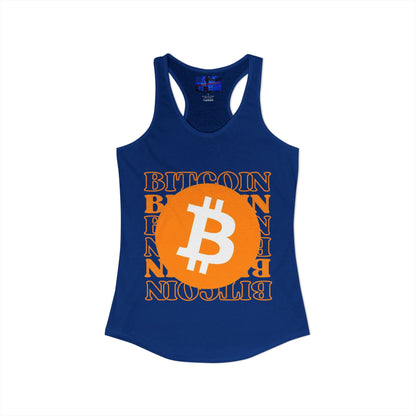 Bitcoin Bitcoin Bitcoin (BTC) Women's Racerback Tank Top by cypherpunkgear.com