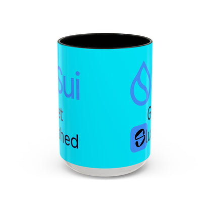 Sui: Get Slushed Light Blue Accent Mug by cypherpunkgear.com