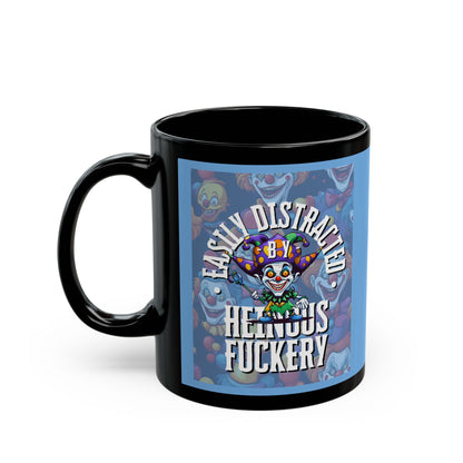 Easily Distracted by Heinous Fuckery Little Jinx Light Blue Mug by cypherpunkgear.com