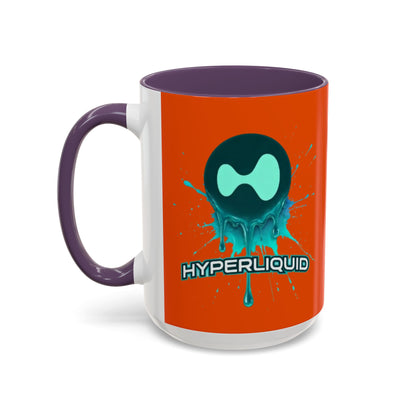 HYPE Drip Orange Accent Mug by cypherpunkgear.com