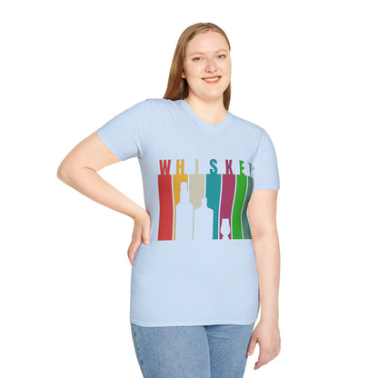 Whiskey spelled with an 'e' LTcolors Unisex T-Shirt by cypherpunkgear.com