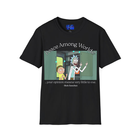 Peace Among Worlds! Dark colors Unisex T-Shirt by cypherpunkgear.com