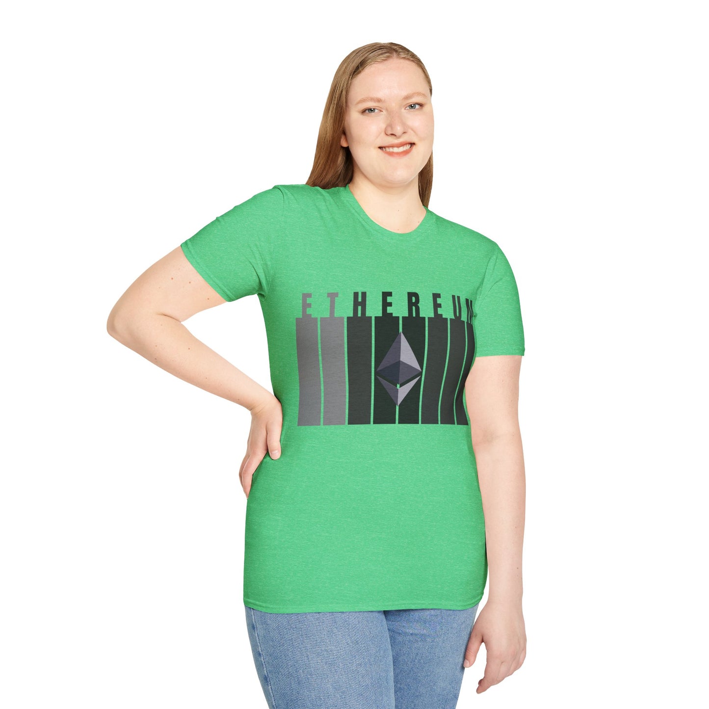 Ethereum (ETH) DKcolors Unisex T-Shirt by cypherpunkgear.com