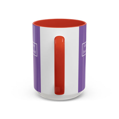 don't assume your freedoms are assured, White font, Light Purple Accent Mug by cypherpunkgear.com