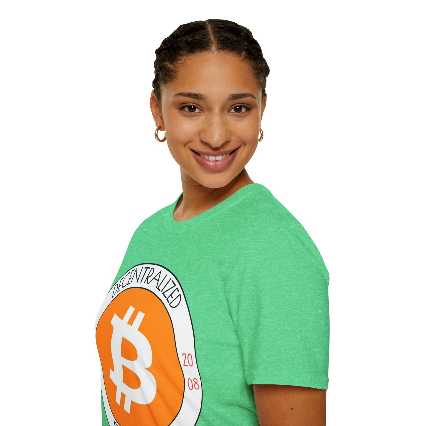 Bitcoin Decentralized Freedom DKcolors Unisex T-Shirt by cypherpunkgear