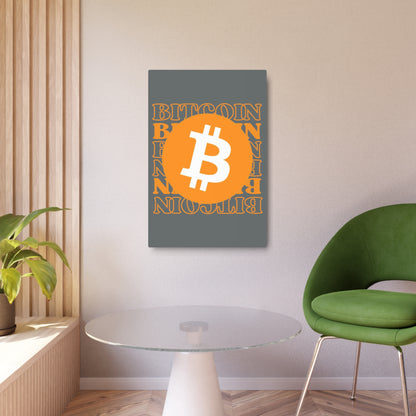 Bitcoin Bitcoin Bitcoin (BTC) Metal Art Sign by cypherpunkgear