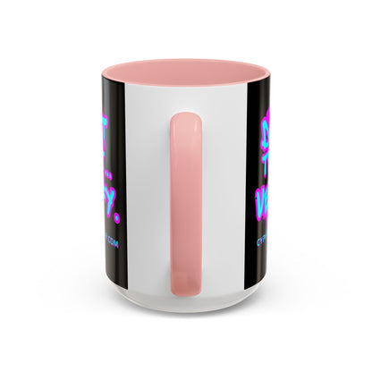 Don't Trust...Verify. Black Accent Mug by cypherpunkgear.com