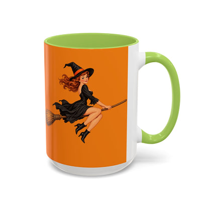 Hazel Hex Orange Accent Mug by CreepyCrafts.boo