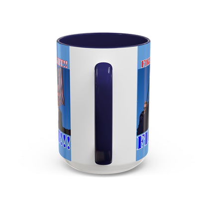 FIGHT! FIGHT!! FIGHT!!! Accent Mug by cypherpunkgear