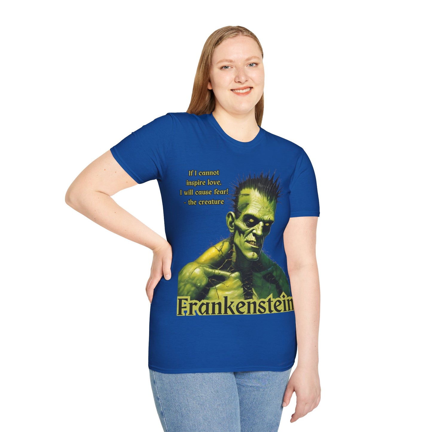 Frankenstein's Creature Dark colors Unisex T-Shirt by CreepyCrafts.boo
