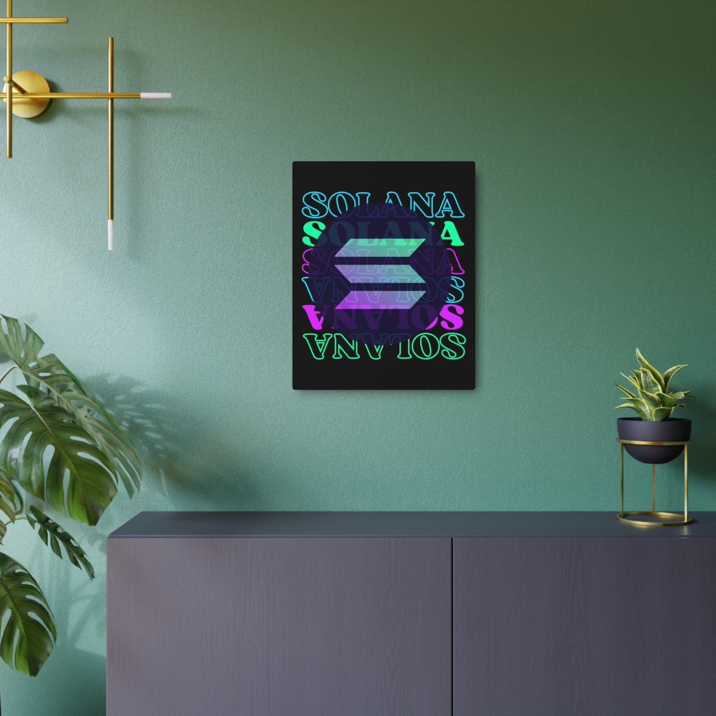 ¡Solana! ¡Solana! Solana por cypherpunkgear! Muestra del arte del metal