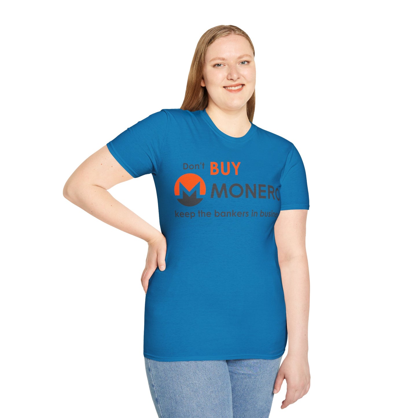 Don't buy Monero (XMR) Dark colors Unisex T-Shirt by cypherpunkgear.com