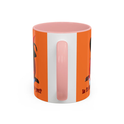 Is it Samhain yet? Orange Accent Mug by CreepyCrafts.boo