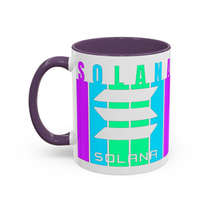 Solana (SOL) Freedom Accent Mug by cypherpunkgear.com