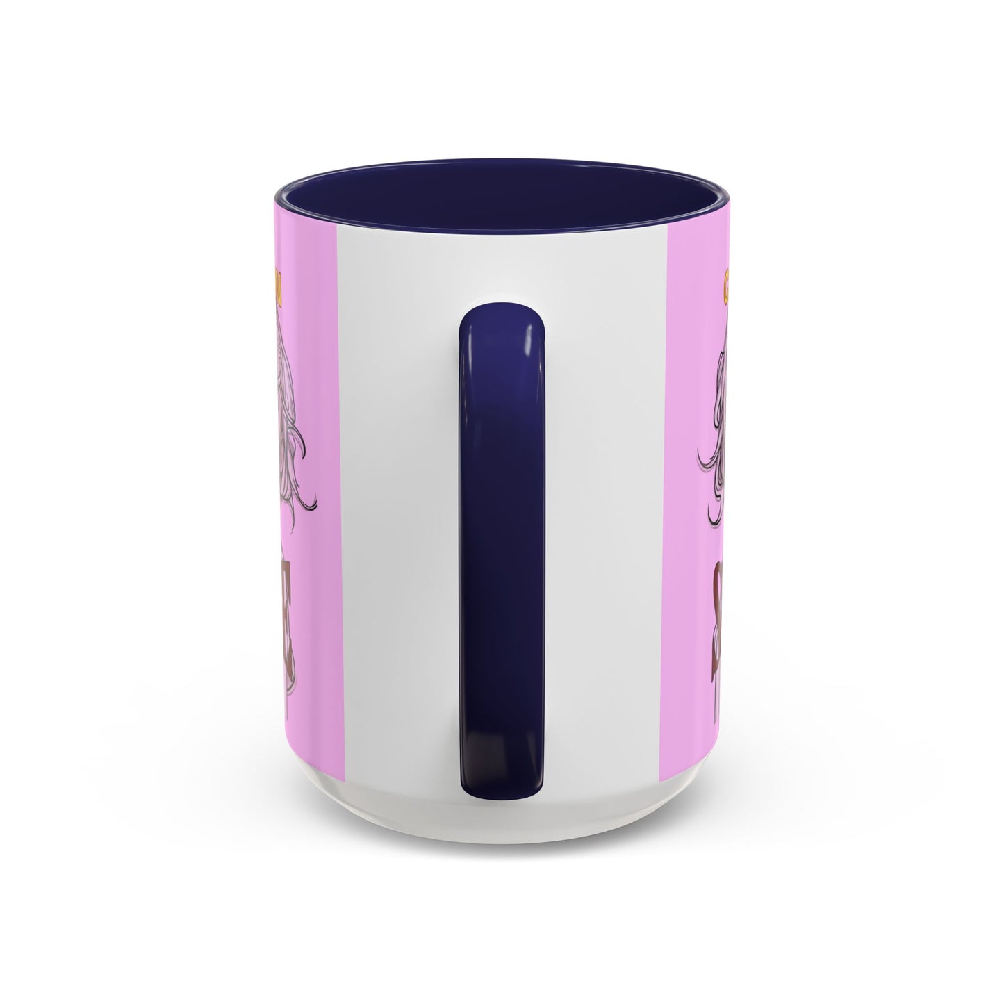 Caution, Savage Pink Accent Mug by cypherpunkgear.com