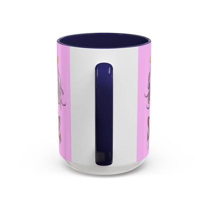 Caution, Savage Pink Accent Mug by cypherpunkgear.com