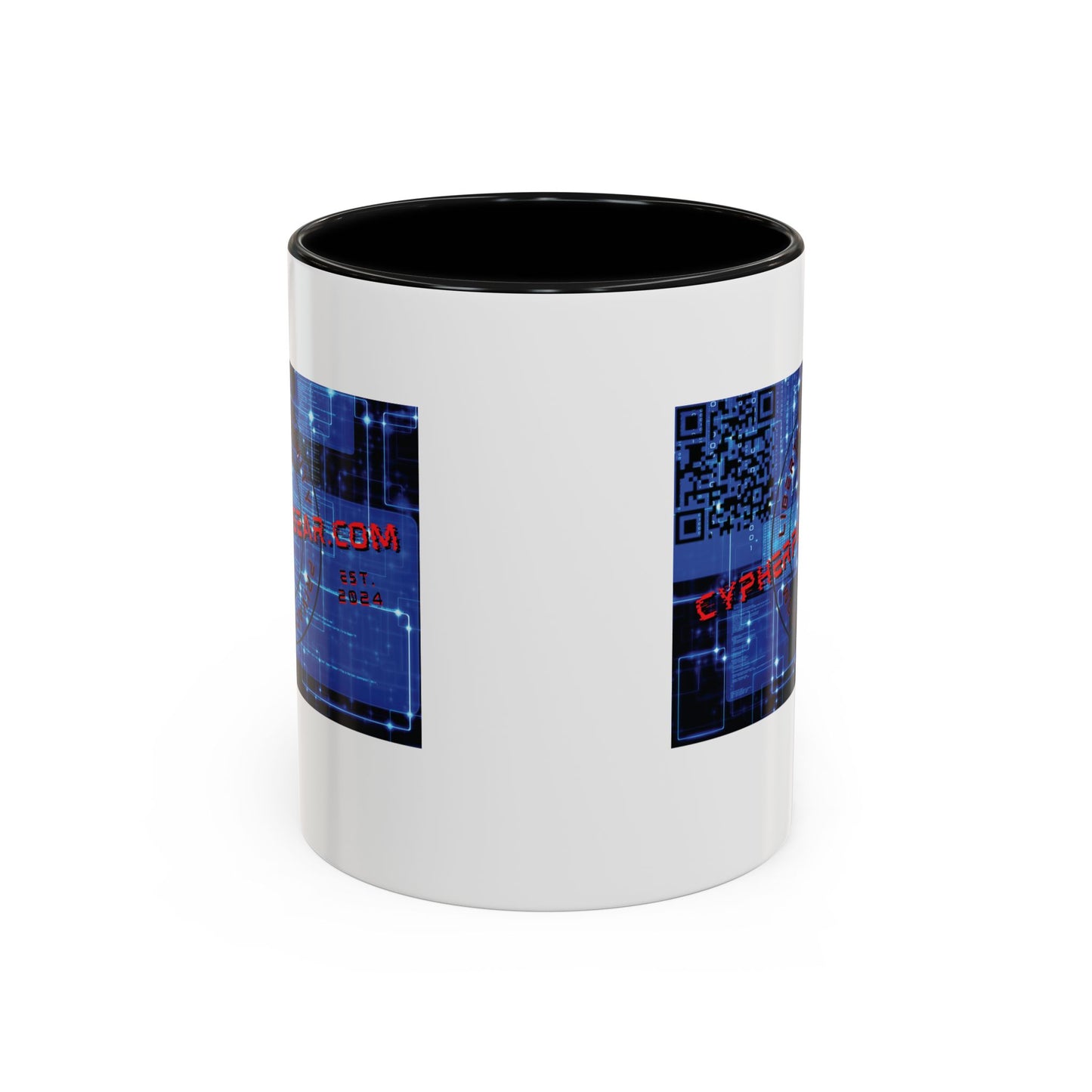 Cypherpunkgear.com logo Accent Mug by cypherpunkgear.com