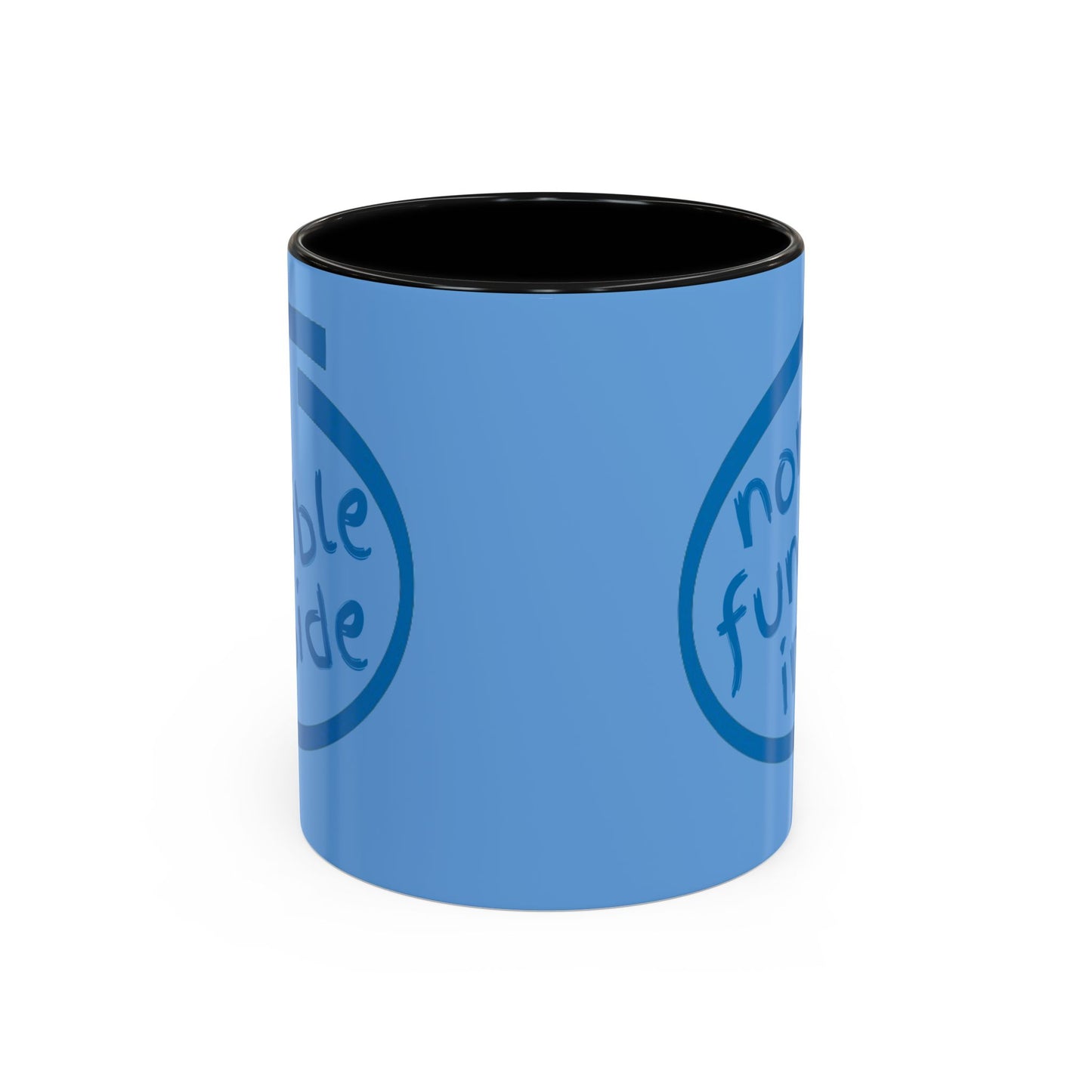 Non-Fungible Inside Light Blue Accent Mug by cypherpunkgear.com