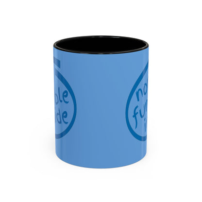 Non-Fungible Inside Light Blue Accent Mug by cypherpunkgear.com