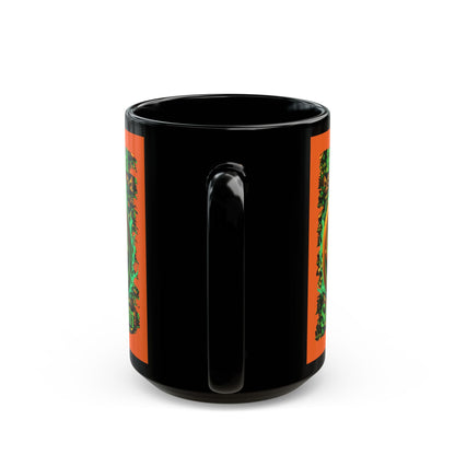 Blessed Samhain Green Jack Orange Mug by CreepyCrafts.boo