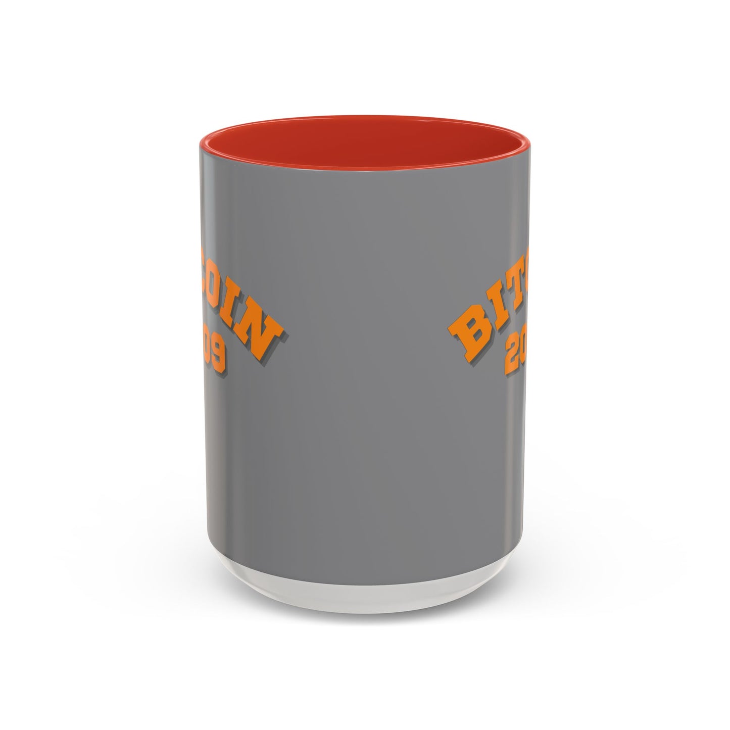 Bitcoin 2009 Grey Accent Mug by cypherpunkgear.com