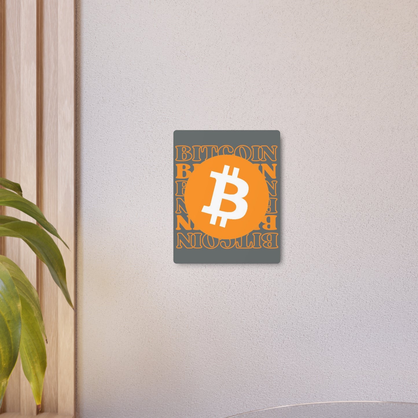 Bitcoin Bitcoin Bitcoin (BTC) Metal Art Sign by cypherpunkgear