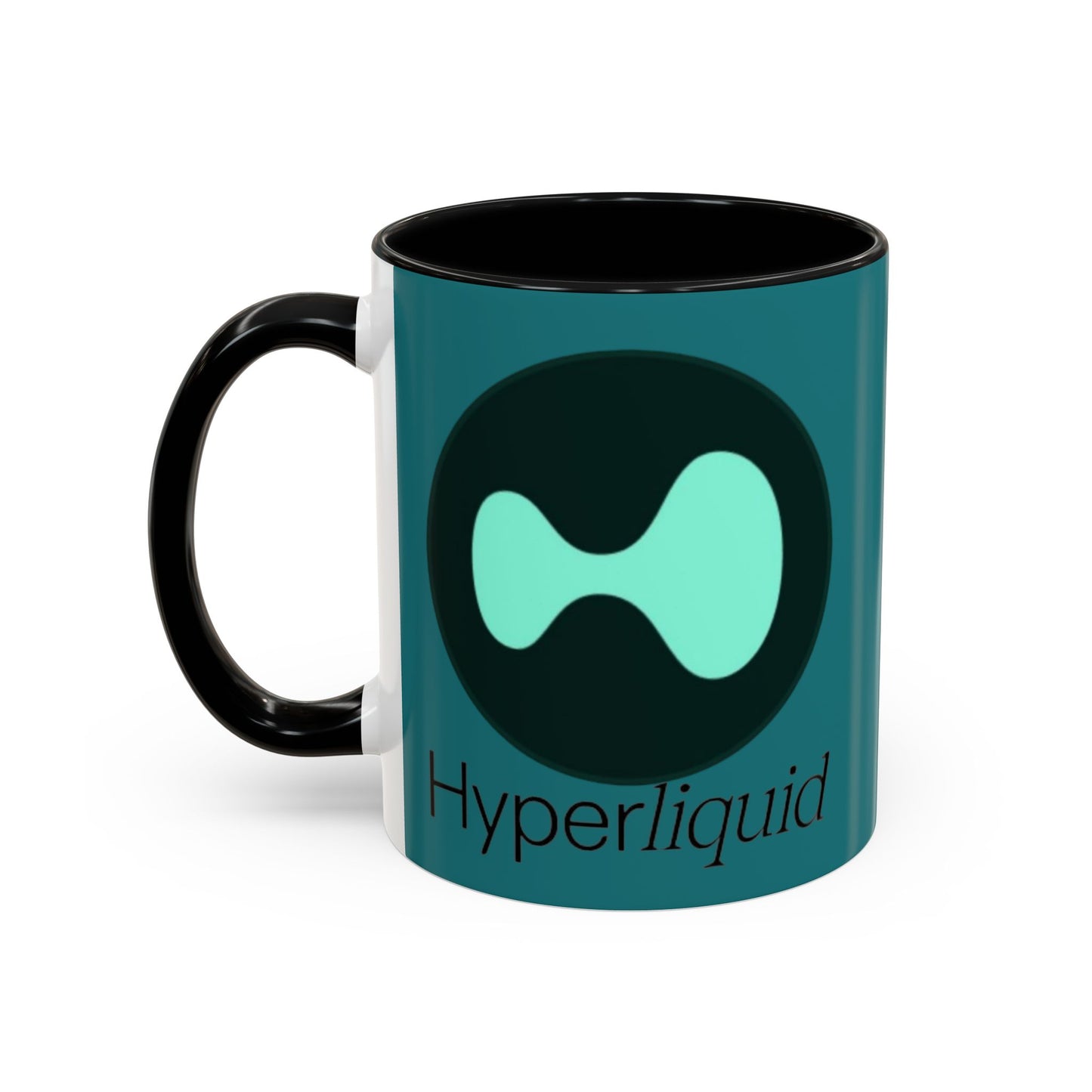 Hyperliquid Black font Hyperliquid Accent Mug by cypherpunkgear.com