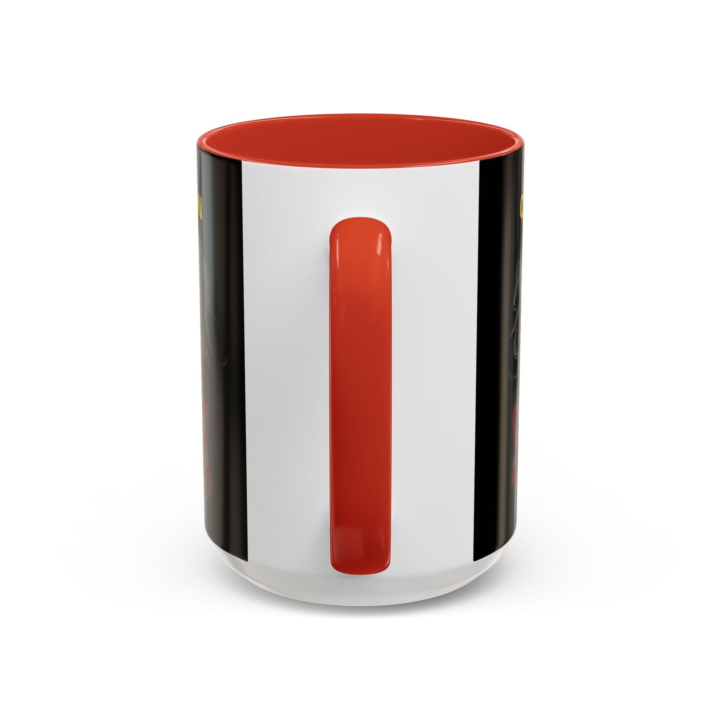 Caution, Savage Black Accent Mug by cypherpunkgear.com