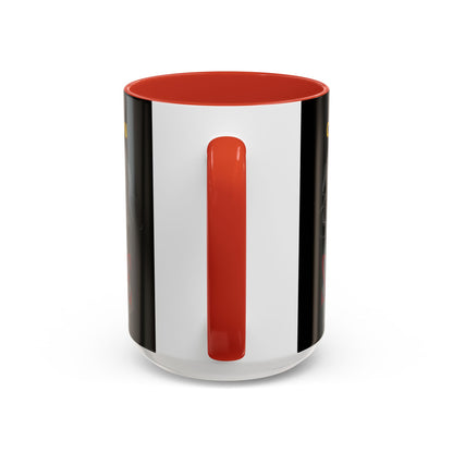 Caution, Savage Black Accent Mug by cypherpunkgear.com