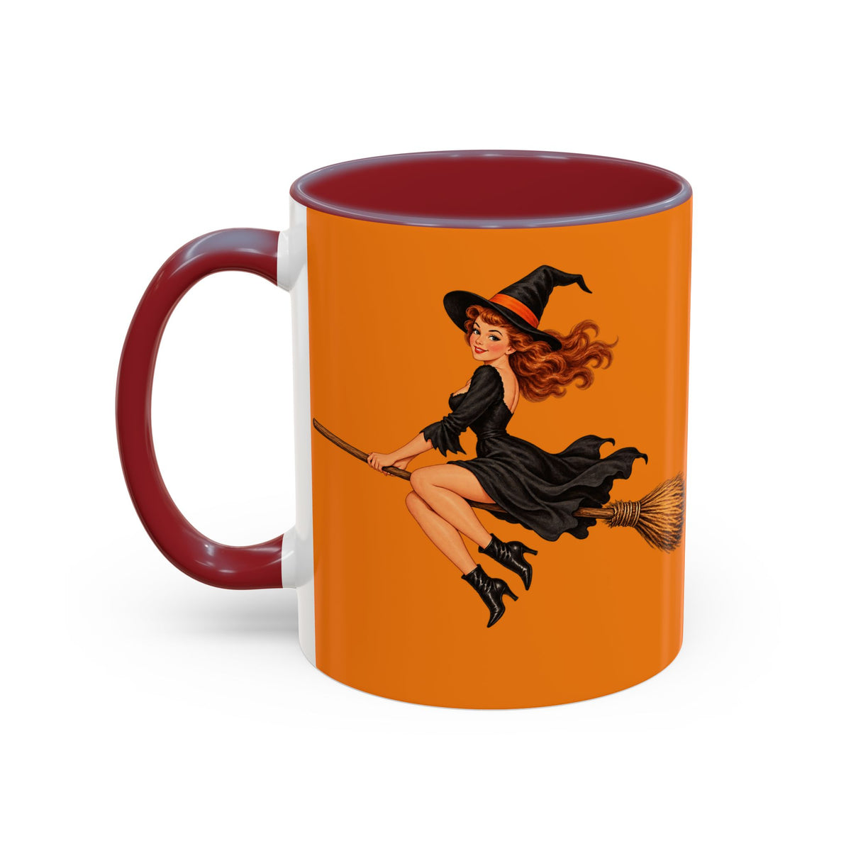 Hazel Hex Orange Accent Mug by CreepyCrafts.boo