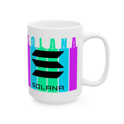 Solana (SOL) White Mug by cypherpunkgear