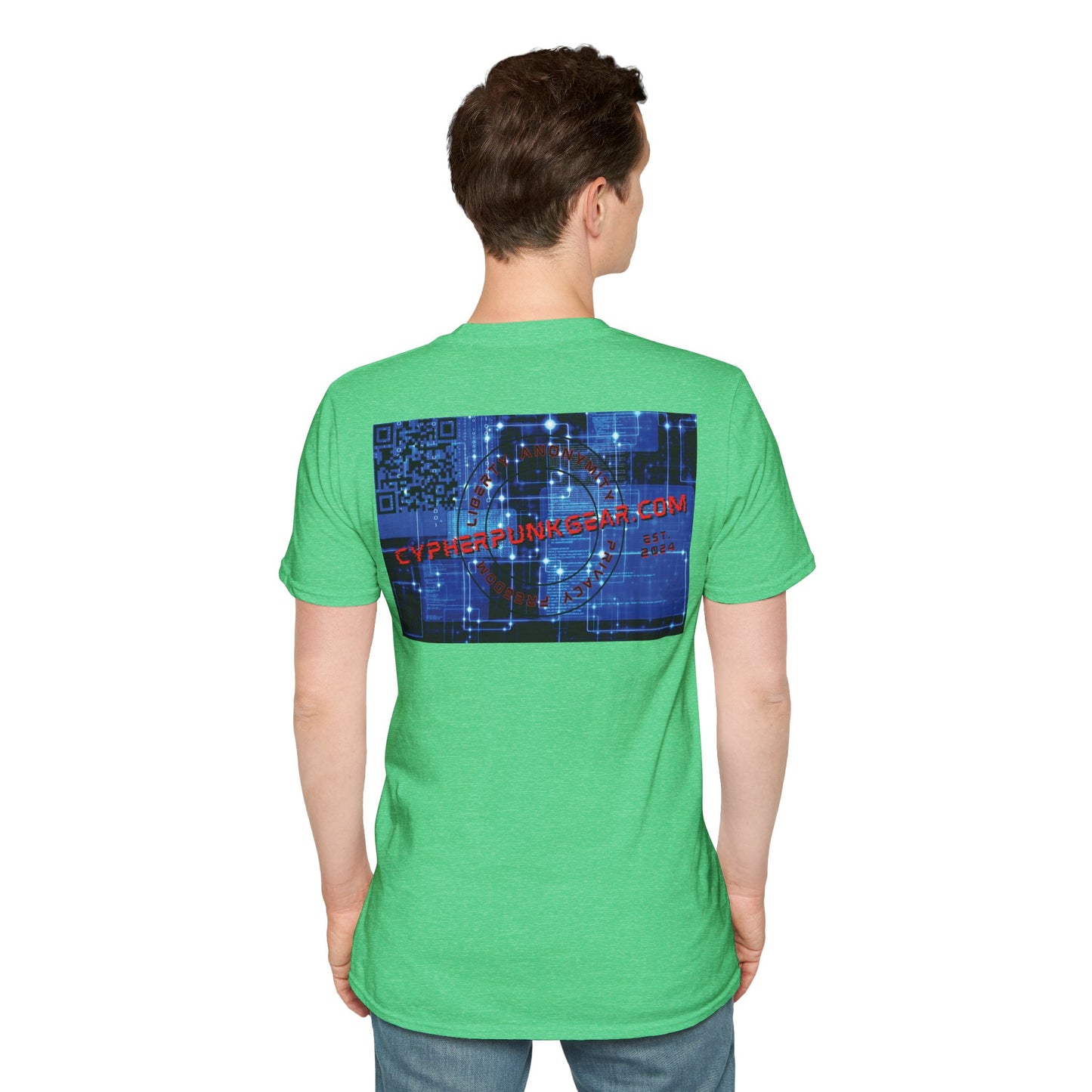 2-sided, cypherpunkgear.com logo Dark colors Unisex T-Shirt by cypherpunkgear.com