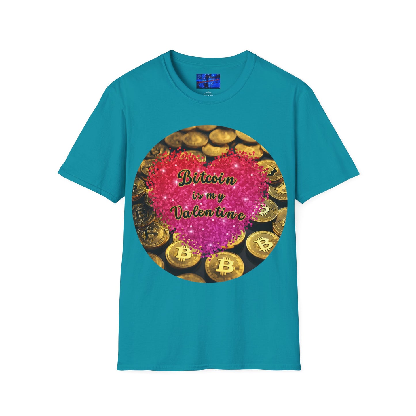 Bitcoin is My Valentine Dark colors Unisex T-Shirt by cypherpunkgear.com