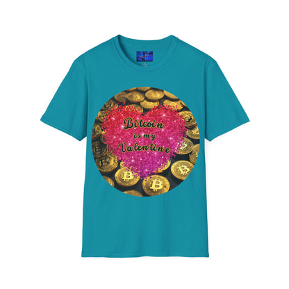 Bitcoin is My Valentine Dark colors Unisex T-Shirt by cypherpunkgear.com