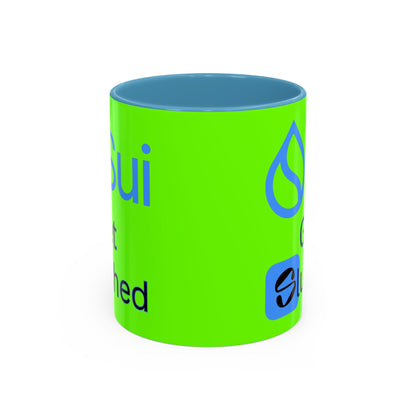 Sui: Get Slushed Green Accent Mug by cypherpunkgear.com