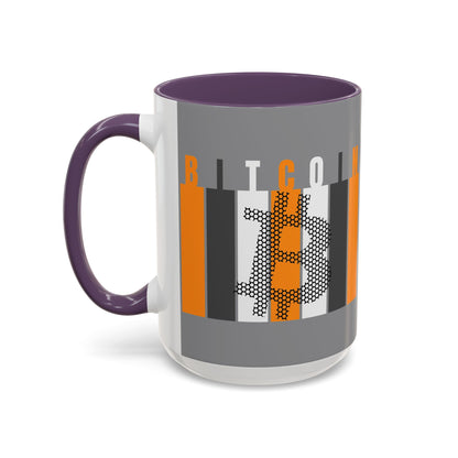 Bitcoin (BTC) Freedom Accent Mug by cypherpunkgear.com