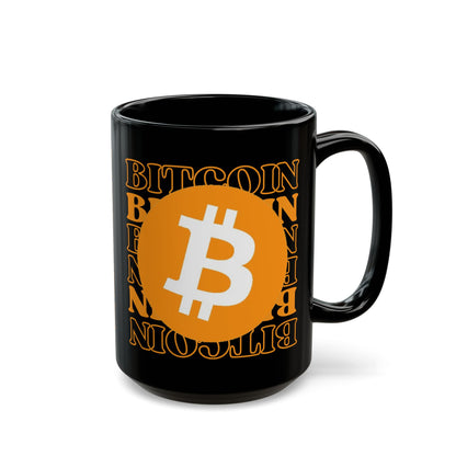 Bitcoin Bitcoin Bitcoin (BTC) Black Mug by cypherpunkgear.com