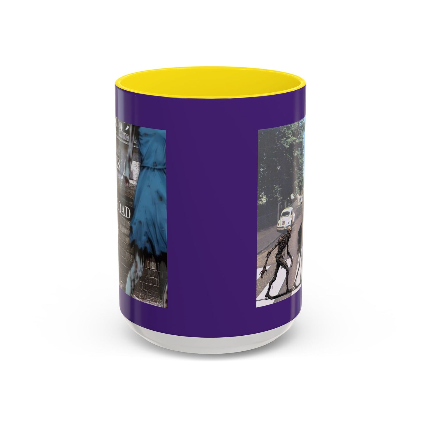 2-sided, Scabby Road Purple Accent Mug by CreepyCrafts.boo