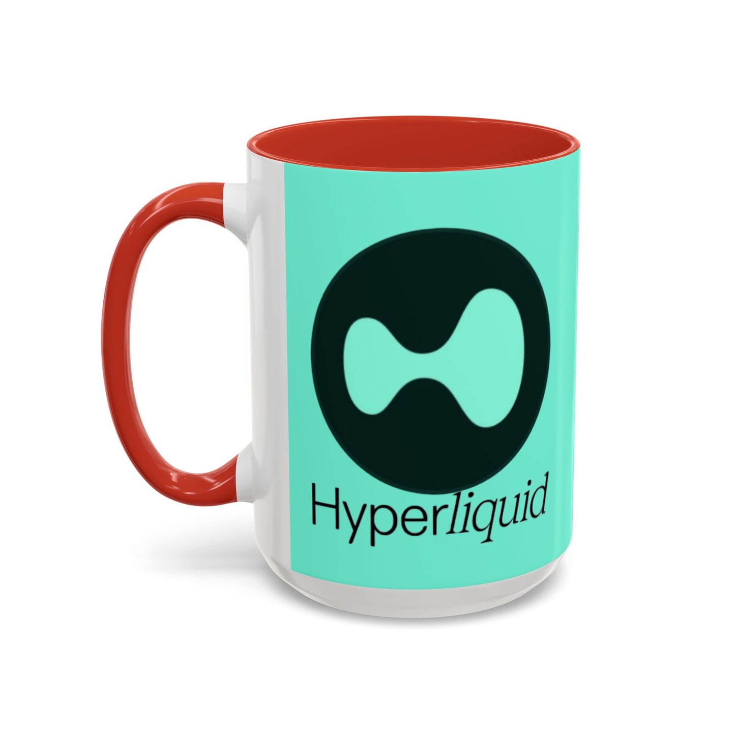 Hyperliquid Black font Light Hyperliquid Accent Mug by cypherpunkgear.com