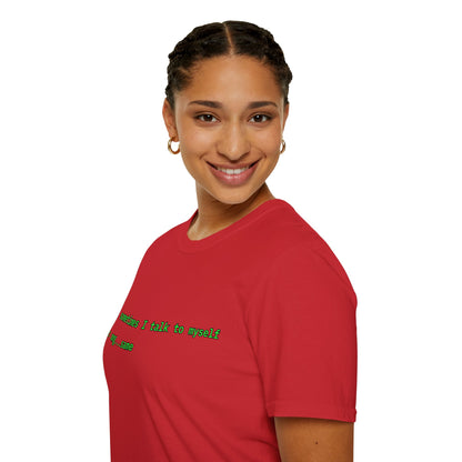 Sometimes I talk to myself - me: omg...same Light colors Unisex T-Shirt by cypherpunkgear.com