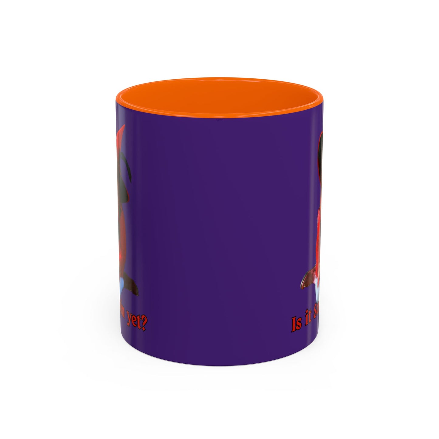 Is it Samhain yet? Dark Purple Accent Mug by CreepyCrafts.boo