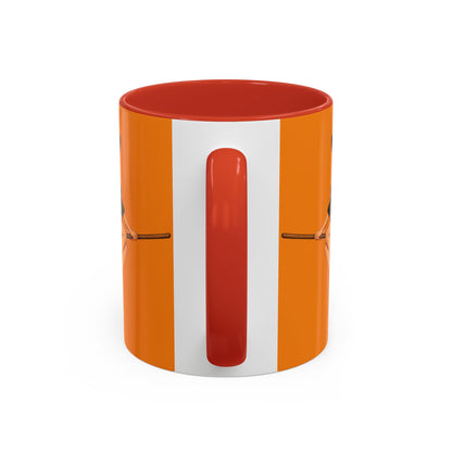 Hazel Hex Orange Accent Mug by CreepyCrafts.boo