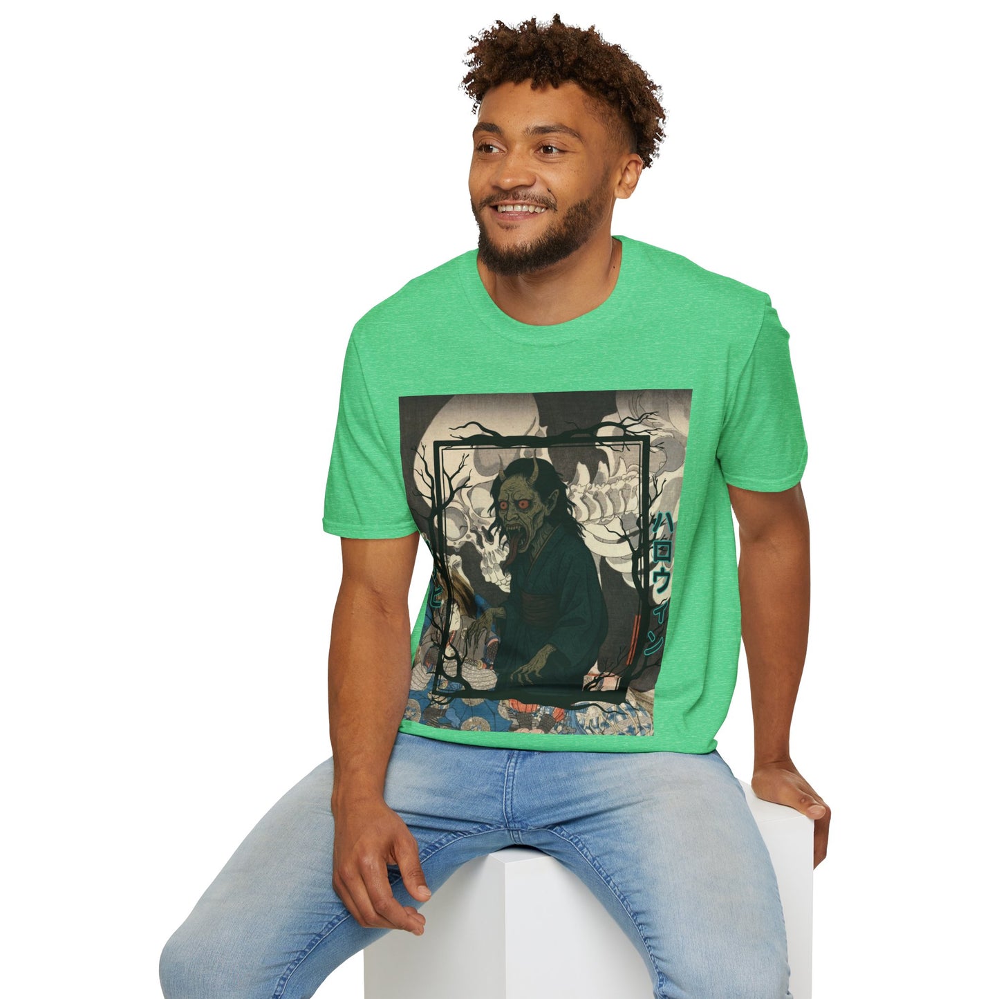 Yōkai Happy Halloween Dark colors Unisex T-Shirt by CreepyCrafts.boo