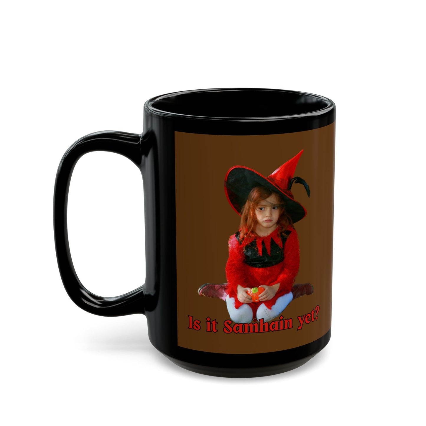 Is it Samhain yet? Brown Mug by CreepyCrafts.boo