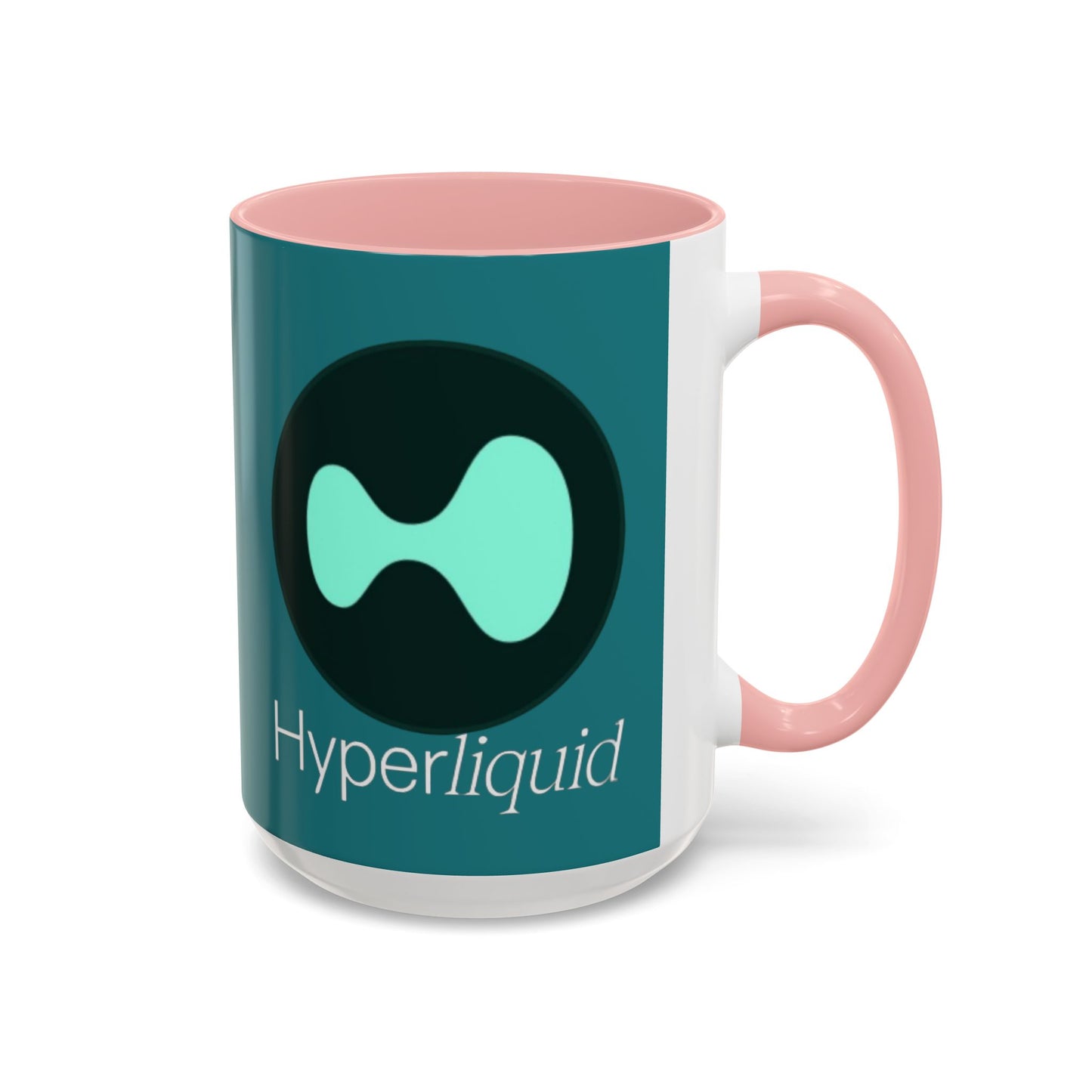 Hyperliquid White font Hyperliquid Accent Mug by cypherpunkgear.com
