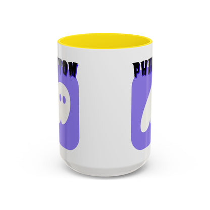 Phantom Hot Wallet White Accent Mug by cypherpunkgear.com
