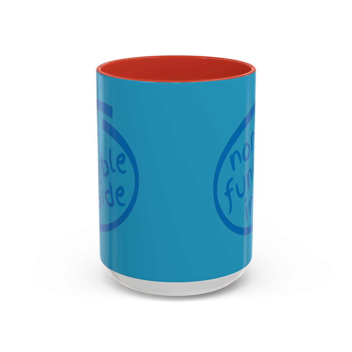 Non-Fungible Inside Turquoise Accent Mug by cypherpunkgear.com